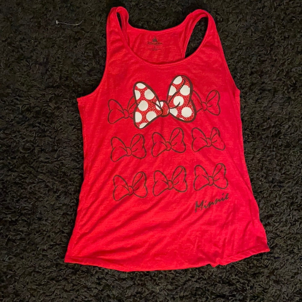 Disney Minnie Bow Red Tank Top